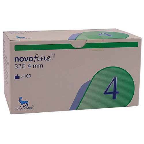 Novofine 32g 4mm 100 Needles - 100s - Clinihealth